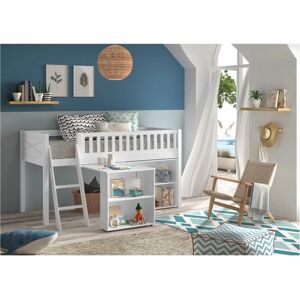 VIPACK Weißes Kinderhochbett mit Funktion - Etagenbett VIPACK Weißes Kinderhochbett mit Funktion - Etagenbett