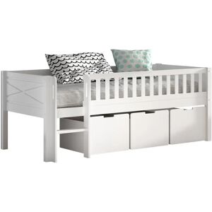 Vipack Scott Cama Media Altura Blanco - Muebles para Niños Vipack Scott Cama Media Altura Blanco - Muebles para Niños