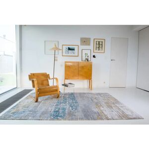 Tappeto Atlantic Streaks Long Island Blu di Louis de Poortere - Aspetto Vintage, 170 x 240 cm Tappeto Atlantic Streaks Long Island Blu di Louis de Poortere - Aspetto Vintage, 170 x 240 cm