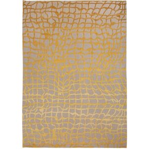 Louis de Poortere Dedalo Gelb/Grau Teppich - Labyrinth Muster - 140x200cm Louis de Poortere Dedalo Gelb/Grau Teppich - Labyrinth Muster - 140x200cm