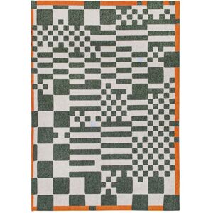 Tapis de jeu d'échecs vert foncé Louis De Poortere - Design géométrique moderne - Publicité Tapis de jeu d'échecs vert foncé Louis De Poortere - Design géométrique moderne - Publicité