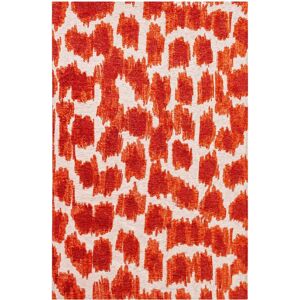 Alfombra Naranja Sangre Beneffito - 140x200cm - Diseño Jacquard Elegante Alfombra Naranja Sangre Beneffito - 140x200cm - Diseño Jacquard Elegante