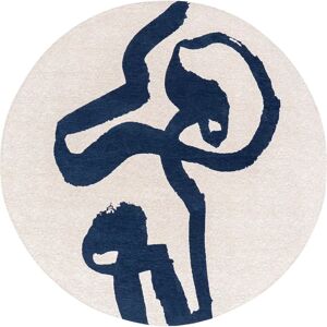 Louis de Poortere Craft Ribbon Sea Ink 9849 rug - Blue - Calligraphy-Inspired Modern Design - rug Louis de Poortere Craft Ribbon Sea Ink 9849 rug - Blue - Calligraphy-Inspired Modern Design - rug