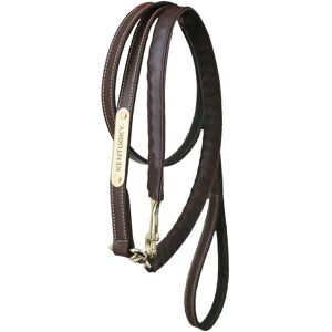 Laisse chaîne recouverte de cuir Kentucky Horsewear - Marron - Publicité Laisse chaîne recouverte de cuir Kentucky Horsewear - Marron - Publicité