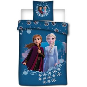 Disney Frozen Sininen Käännettävä Vuodevaatesarja - Lasten Peitepussi Disney Frozen Sininen Käännettävä Vuodevaatesarja - Lasten Peitepussi