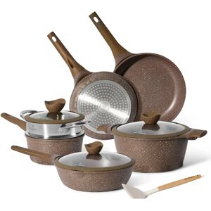 Set de Tigăi Just Perfecto 10 piese Non-stick cu vaporizator Set de Tigăi Just Perfecto 10 piese Non-stick cu vaporizator