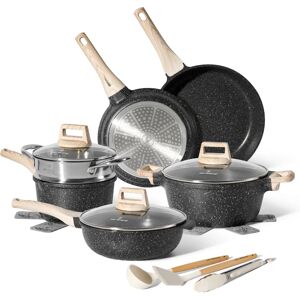 Ensemble de Cuisine en Granit Antiadhésif de 14 Pièces avec Vapeur - Ustensiles de Cuisine - Publicité Ensemble de Cuisine en Granit Antiadhésif de 14 Pièces avec Vapeur - Ustensiles de Cuisine - Publicité