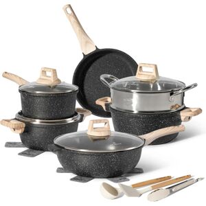 Just Perfecto 15-tlg. Antihaft-Granite Kochgeschirr-Set - All-Range Just Perfecto 15-tlg. Antihaft-Granite Kochgeschirr-Set - All-Range