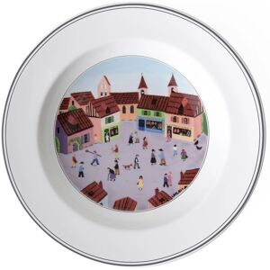 Villeroy & Boch Design Naif Soup Plate - Village - 21cm - Soup Plate Villeroy & Boch Design Naif Soup Plate - Village - 21cm - Soup Plate