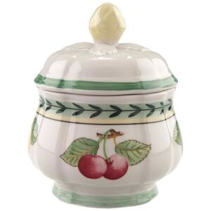 Villeroy & Boch Jardim de Flores Fleurence Açucareiro - Porcelana Villeroy & Boch Jardim de Flores Fleurence Açucareiro - Porcelana