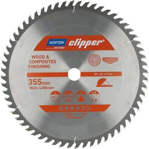 Lama circolare Norton Clipper 355mm - Legno, compositi Lama circolare Norton Clipper 355mm - Legno, compositi