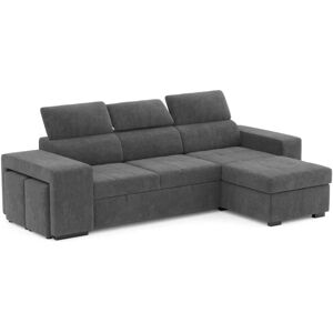 Sofá-Cama Reversível BUDWING John - 5 Lugares - Cinza Escuro Sofá-Cama Reversível BUDWING John - 5 Lugares - Cinza Escuro