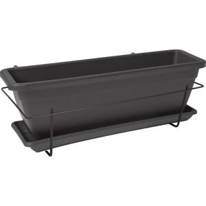 Artevasi Venezia Gartentopf - 50x19,5x16,3 cm - Anthrazit - UV-Schutz Artevasi Venezia Gartentopf - 50x19,5x16,3 cm - Anthrazit - UV-Schutz