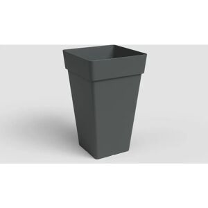 Vaso Alto Quadrato Artevasi Capri - 65cm - Antracite - Resistente agli Urti Vaso Alto Quadrato Artevasi Capri - 65cm - Antracite - Resistente agli Urti