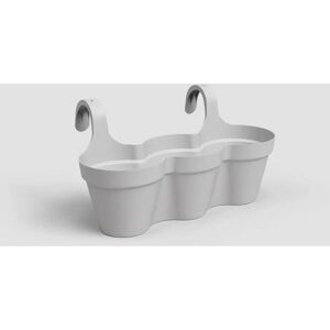 Artevasi - Grey Capri Balcony Triple Pot - Plant Pot Artevasi - Grey Capri Balcony Triple Pot - Plant Pot