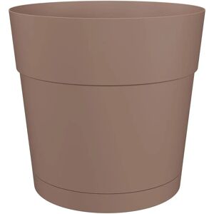 Pot de fleurs et plantes rond Taupe en plastique - Ø 30 cm - Publicité Pot de fleurs et plantes rond Taupe en plastique - Ø 30 cm - Publicité
