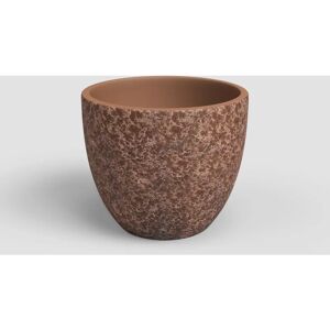 Artevasi Hestia Plant Pot - Ceramic, Brown, 17x17x15cm Artevasi Hestia Plant Pot - Ceramic, Brown, 17x17x15cm