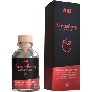 Intt Strawberry Massage Gel - 30ml Body Safe Warming Sensual Intt Strawberry Massage Gel - 30ml Body Safe Warming Sensual