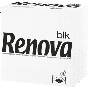 Guardanapos brancos RENOVA - 75 un - Guardanapos de textura premium Guardanapos brancos RENOVA - 75 un - Guardanapos de textura premium