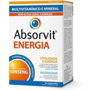 Absorvit Energy - Vitamins & Ginseng - Dietary Supplement Absorvit Energy - Vitamins & Ginseng - Dietary Supplement