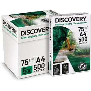 Papier Blanc Discovery A4 - Écologique, 75gsm, 2500 Feuilles - Publicité Papier Blanc Discovery A4 - Écologique, 75gsm, 2500 Feuilles - Publicité