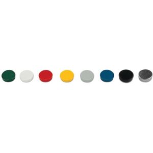 Bi-Office IM130909 Assorted Round Magnets - 30mm Pack of 10 Bi-Office IM130909 Assorted Round Magnets - 30mm Pack of 10