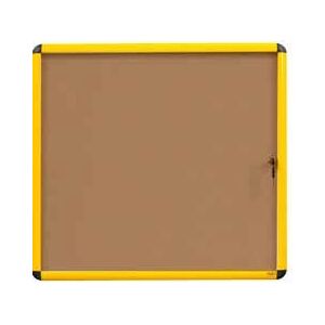 Bi-Office Ultrabrite Yellow Cork Bulletin Board - Bulletin Board Bi-Office Ultrabrite Yellow Cork Bulletin Board - Bulletin Board