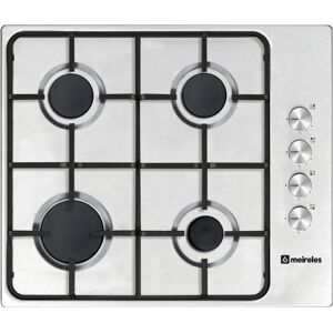 Meireles MG 3640 X NAT Placa de Gás 4 Zonas 60cm Aço Inoxidável Meireles MG 3640 X NAT Placa de Gás 4 Zonas 60cm Aço Inoxidável