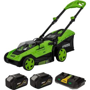 Tondeuse sans fil VITO 40V - 6 hauteurs, sac 40L, 2 batteries - Publicité Tondeuse sans fil VITO 40V - 6 hauteurs, sac 40L, 2 batteries - Publicité