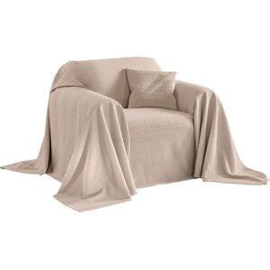 PEREIRA DA CHUNA Beige Jacquard Katoenen Donsdeken - Beddengoed PEREIRA DA CHUNA Beige Jacquard Katoenen Donsdeken - Beddengoed