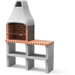 Movelar - Parrilla de obra prefabricada en hormigón con soporte lateral pequeño - New Iberia Plus xl Movelar - Parrilla de obra prefabricada en hormigón con soporte lateral pequeño - New Iberia Plus xl