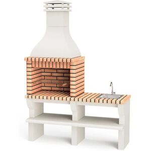 Maestro Ferretero Nevada Plus XL Barbacoa - Ladrillo, Fregadero y Soporte Maestro Ferretero Nevada Plus XL Barbacoa - Ladrillo, Fregadero y Soporte