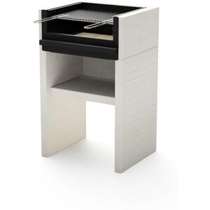 Movelar Tuozi - Barbecue en Béton pour Charbon et Bois - 59x47x95cm - Publicité Movelar Tuozi - Barbecue en Béton pour Charbon et Bois - 59x47x95cm - Publicité