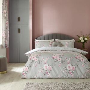 Catherine Lansfield Canterbury Grey Duvet Set - Duvet Set Catherine Lansfield Canterbury Grey Duvet Set - Duvet Set
