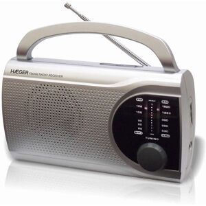 Radio portátil Haeger PR-BIB.004B - AM/FM, Plata Radio portátil Haeger PR-BIB.004B - AM/FM, Plata
