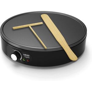 Haeger MC-100.001A - Noir, Acier inoxydable - Crêpière Haeger MC-100.001A - Noir, Acier inoxydable - Crêpière