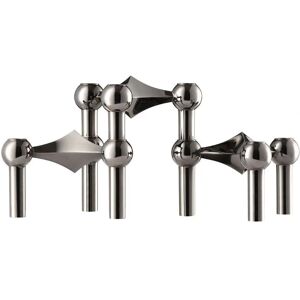 STOFF Nagel Lysestakesett - 3 Svart Chrome Skulpturer STOFF Nagel Lysestakesett - 3 Svart Chrome Skulpturer