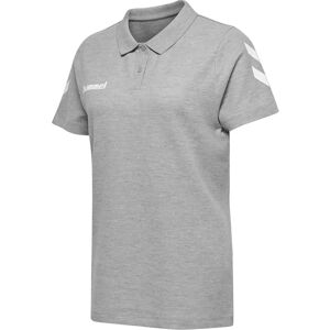 Hummel Polo Shirt - Cotton - Grey Melange - XS Hummel Polo Shirt - Cotton - Grey Melange - XS