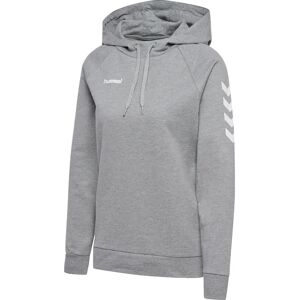 Hummel Hmlgo Katoenen Hoodie Dames Grijs Melange - Pullover Hummel Hmlgo Katoenen Hoodie Dames Grijs Melange - Pullover