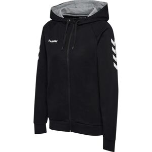 Hummel Damen Pullover - GO COTTON ZIP HOODIE - Black Hummel Damen Pullover - GO COTTON ZIP HOODIE - Black