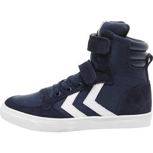 HUMMEL Slimmer Stadil High Jr Modré Tenisky - Tenisky HUMMEL Slimmer Stadil High Jr Modré Tenisky - Tenisky