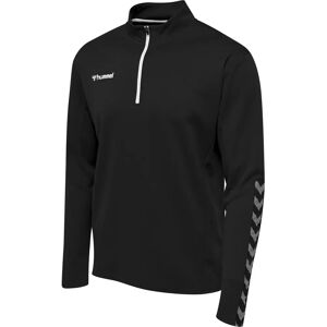 Hummel Black/White HalfZip Sports Sweatshirt - Sportswear Hummel Black/White HalfZip Sports Sweatshirt - Sportswear