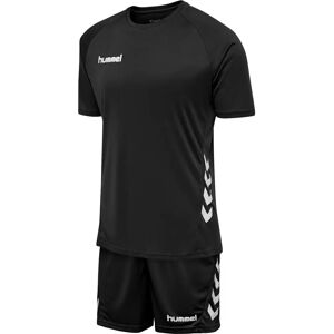 HUMMEL Men's T-Shirt & Shorts SET Black - set HUMMEL Men's T-Shirt & Shorts SET Black - set