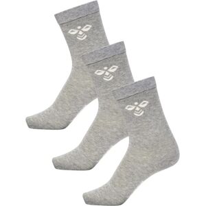 Hummel Model HMLSutton 3-Pack Socks - Gray Mélange - Socks Hummel Model HMLSutton 3-Pack Socks - Gray Mélange - Socks