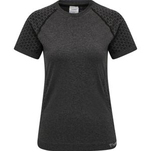 HUMMEL Classic Bee Seamless T-Shirt - Mélange noir HUMMEL Classic Bee Seamless T-Shirt - Mélange noir