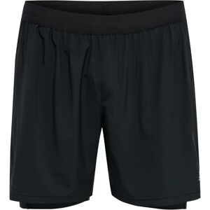 Hummel Men 2-in-1 Shorts - Black - M Hummel Men 2-in-1 Shorts - Black - M