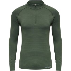 Hummel Green Seamless Half Zip Jacket - Sportswear Hummel Green Seamless Half Zip Jacket - Sportswear