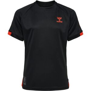 Hummel Black/Cherry Tomato Action Jersey - Kids S/S - Jersey Hummel Black/Cherry Tomato Action Jersey - Kids S/S - Jersey
