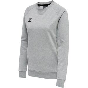 Hummel Hmlmove Grid Cotton Sweatshirt Woma Grey Melange M - Sweatshirt Hummel Hmlmove Grid Cotton Sweatshirt Woma Grey Melange M - Sweatshirt