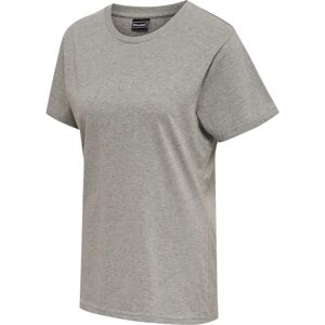 Hummel Dame Basic T-shirt HMLRED S/S - Grå Melange - XS Hummel Dame Basic T-shirt HMLRED S/S - Grå Melange - XS